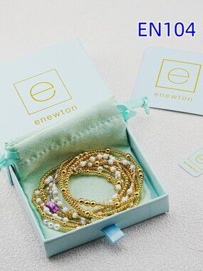 Enewton Purple Cross Bead Bracelet